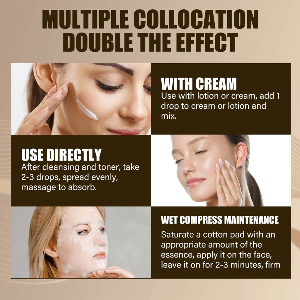 Lactobionic Acid Shrink Pores Serum Nourish Smooth Pores Blackhead Removing Exfoliating Moisturizing Hyaluronic Acid Essence