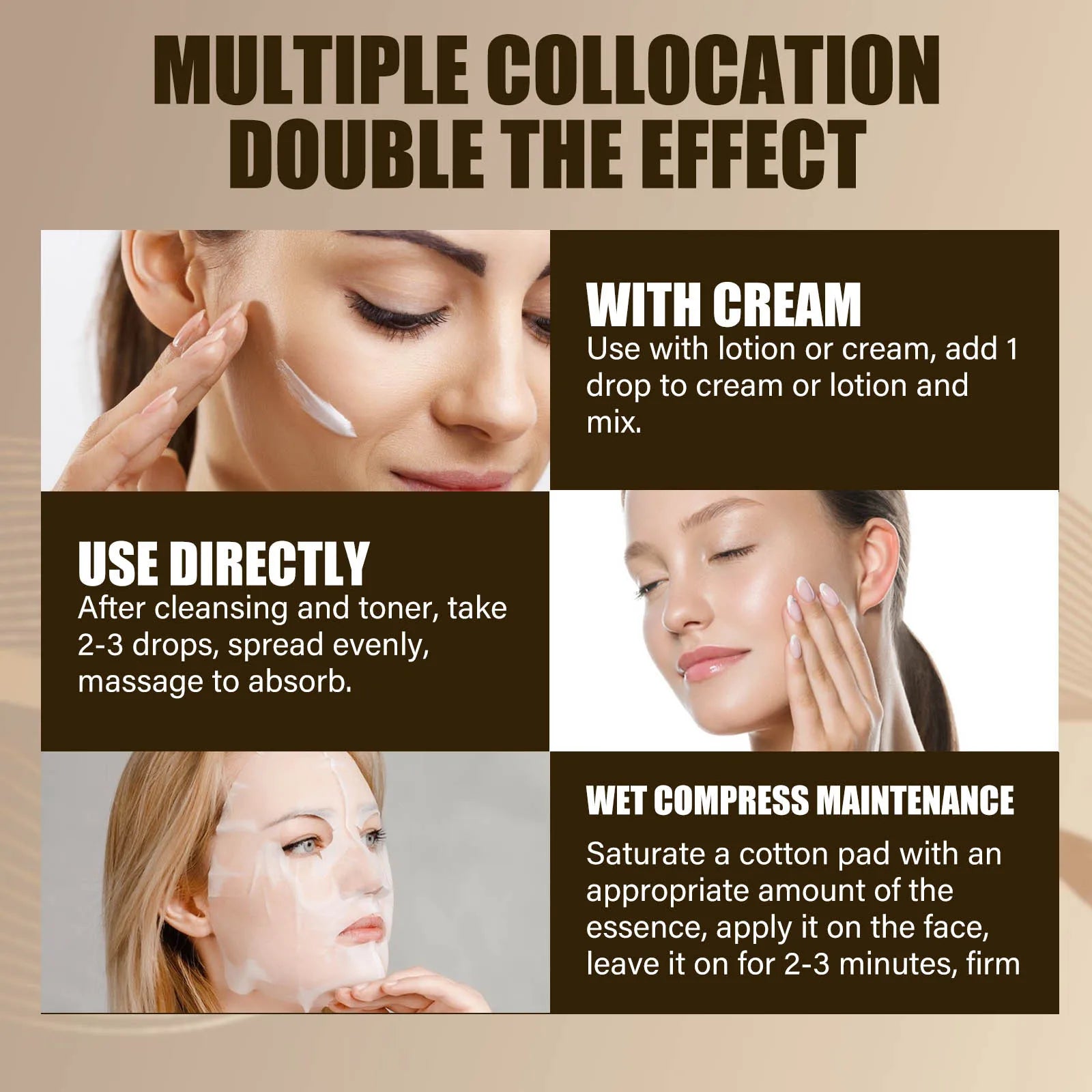 Lactobionic Acid Shrink Pores Serum Nourish Smooth Pores Blackhead Removing Exfoliating Moisturizing Hyaluronic Acid Essence