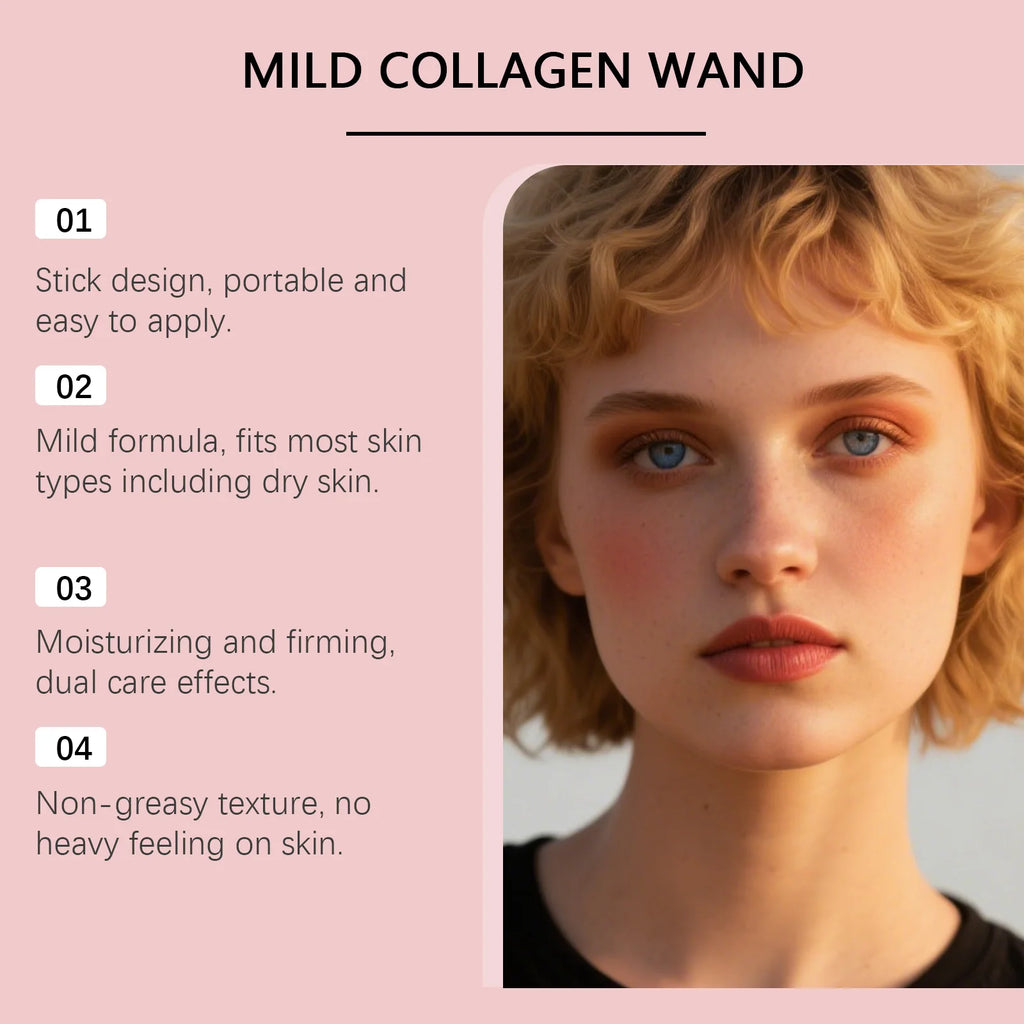 Collagen Skincare Stick Firming Anti-Aging PDRN Collagen Wrinkle Stick Tighten All-In-One Hydrating Lip Balm Eye Cream Neck Crea