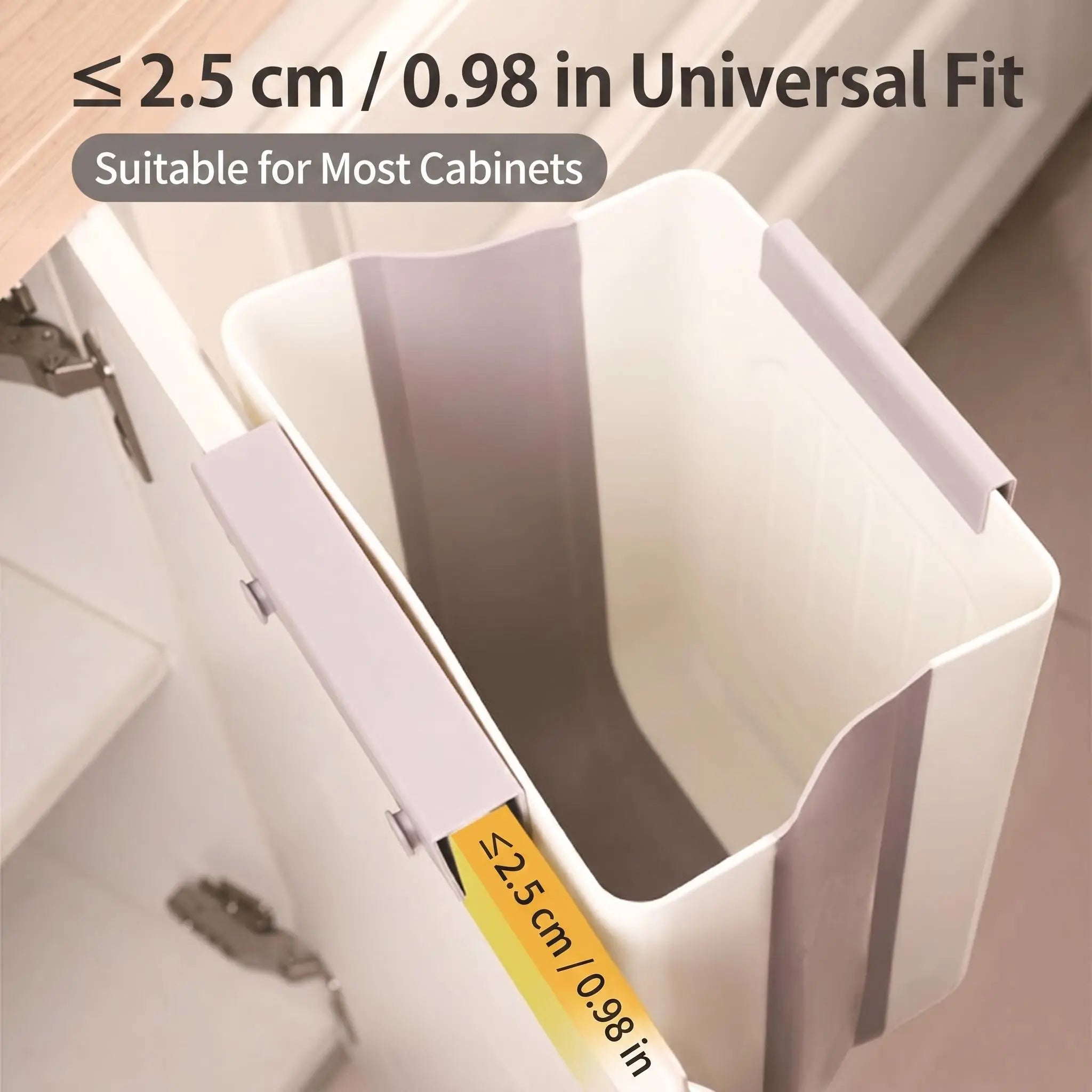 Collapsible Hanging Kitchen Trash Can Foldable Trash Can Cabinet Hanging Garbage Small and Convenient Countertop Rubbish Bin Kitchen Bathroom Accessories Home(11L )