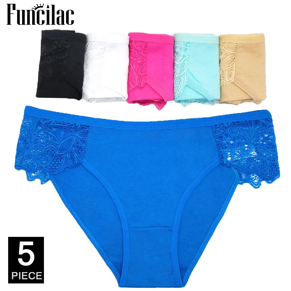 Women'S Cotton Panties Girl Briefs Ms. Cotton Underwear Bikini Underwear Sexy Ladies Briefs Free Shipping 5 Pcs/Set