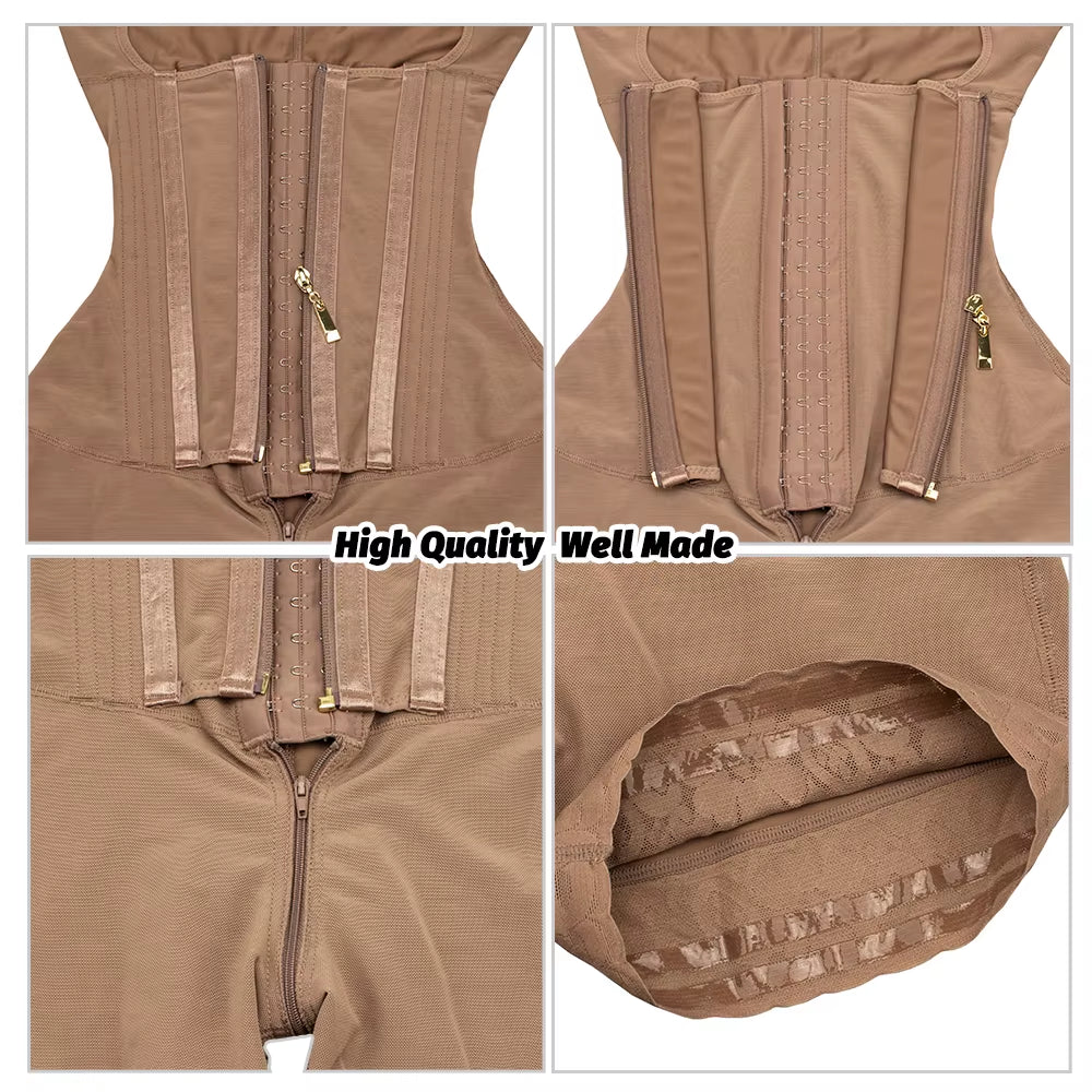 Firm Compression after Surgery Post Op Liposuction Body Shapewear Boned Waist Trainer Band Colombianas Girdle Fajas Shaper