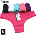 Women'S Cotton Panties Girl Briefs Ms. Cotton Underwear Bikini Underwear Sexy Ladies Briefs Free Shipping 5 Pcs/Set