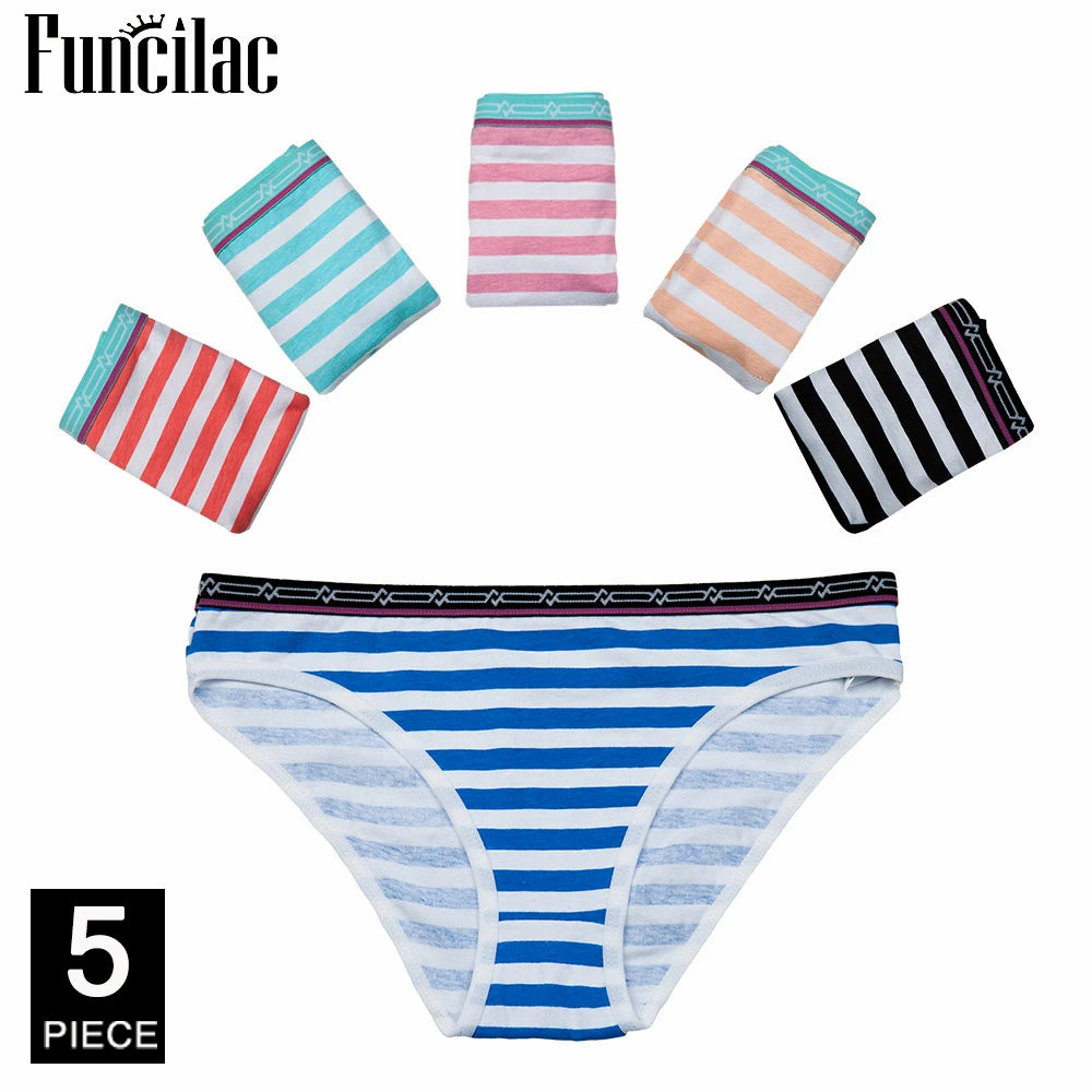 Women'S Cotton Panties Girl Briefs Ms. Cotton Underwear Bikini Underwear Sexy Ladies Briefs Free Shipping 5 Pcs/Set