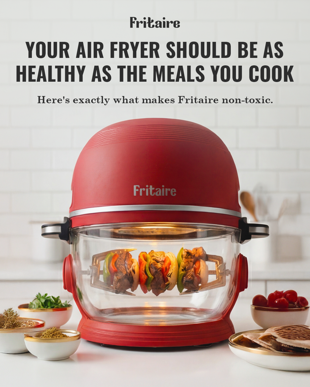 Self-Cleaning Air Fryer™ & Non-Toxic Air Fryer™ - Orange