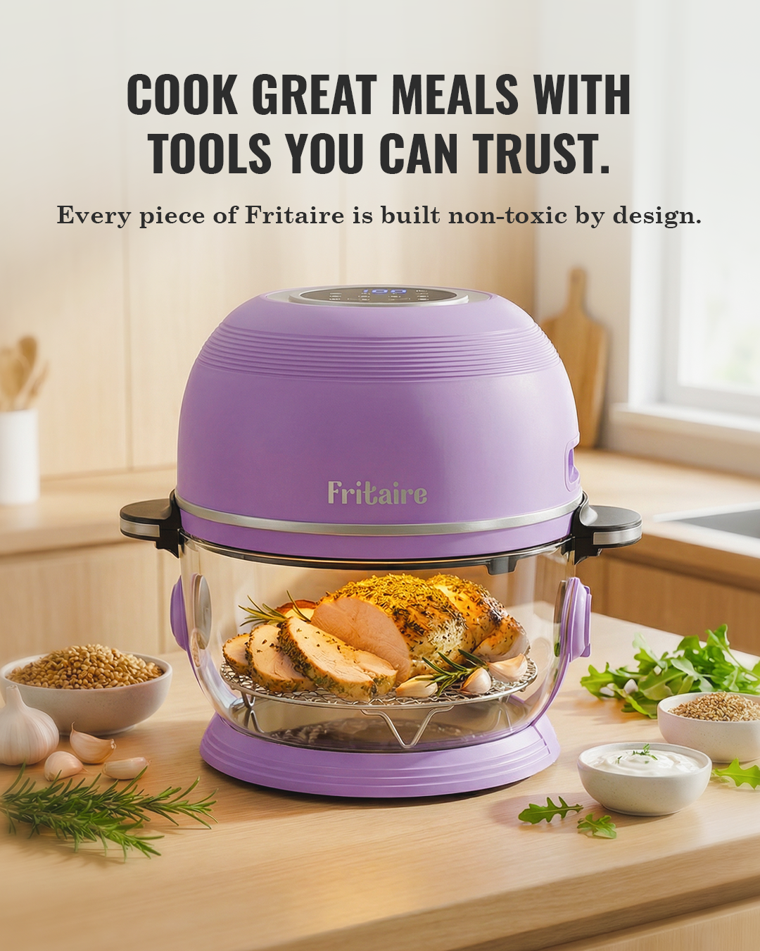 Self-Cleaning Air Fryer™ & Non-Toxic Air Fryer™ - Orange