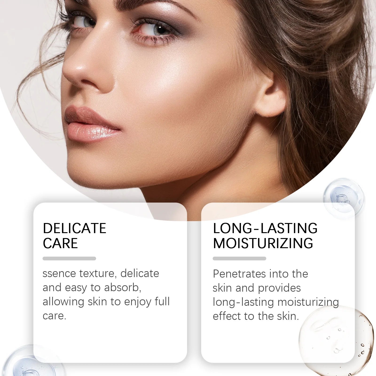 Lactobionic Acid Shrink Pores Serum Nourish Smooth Pores Blackhead Removing Exfoliating Moisturizing Hyaluronic Acid Essence