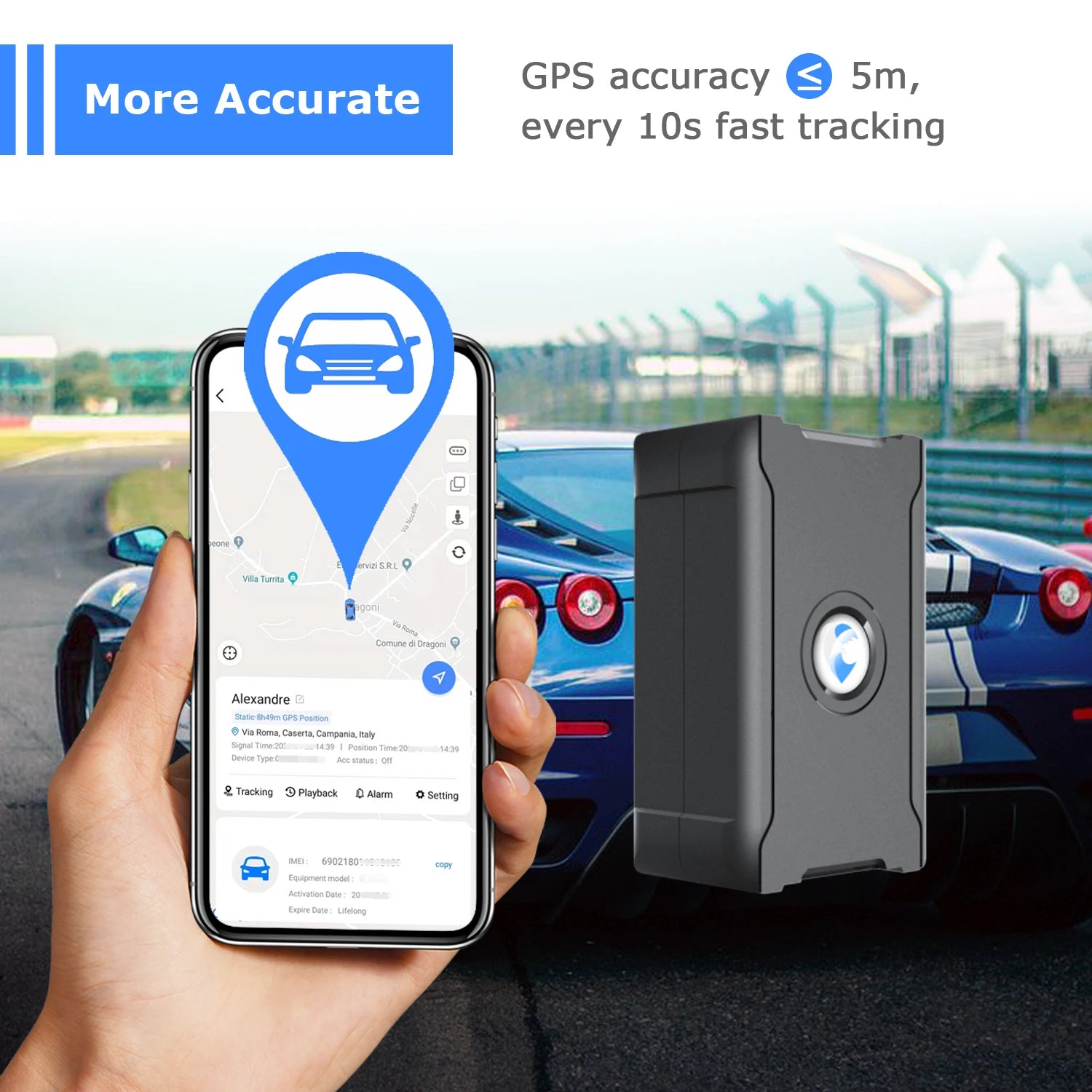 No SIM Chip GPS Locator 2G 4G Tourist Tracking Service | Optional Location for Vehicle Charge Tracker No Need Location Default